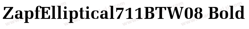 ZapfElliptical711BTW08 Bold Regular字体转换